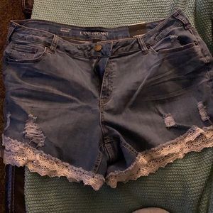Denim shorts